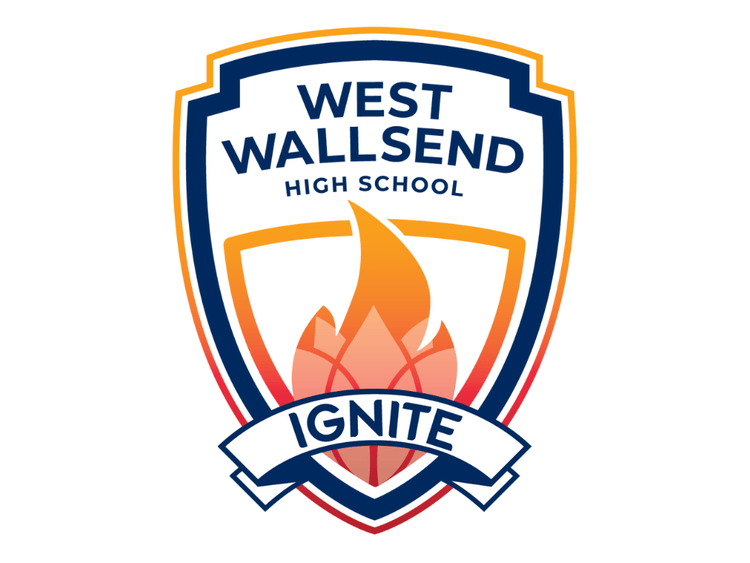 An image of a crest with a flame in the middle